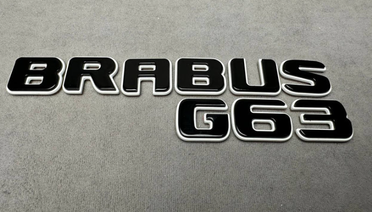 Zestaw emblematów Mercedes-Benz W465 2024+ G-klasa styl Brabus G63